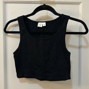 BP - Black Basic Crop Top